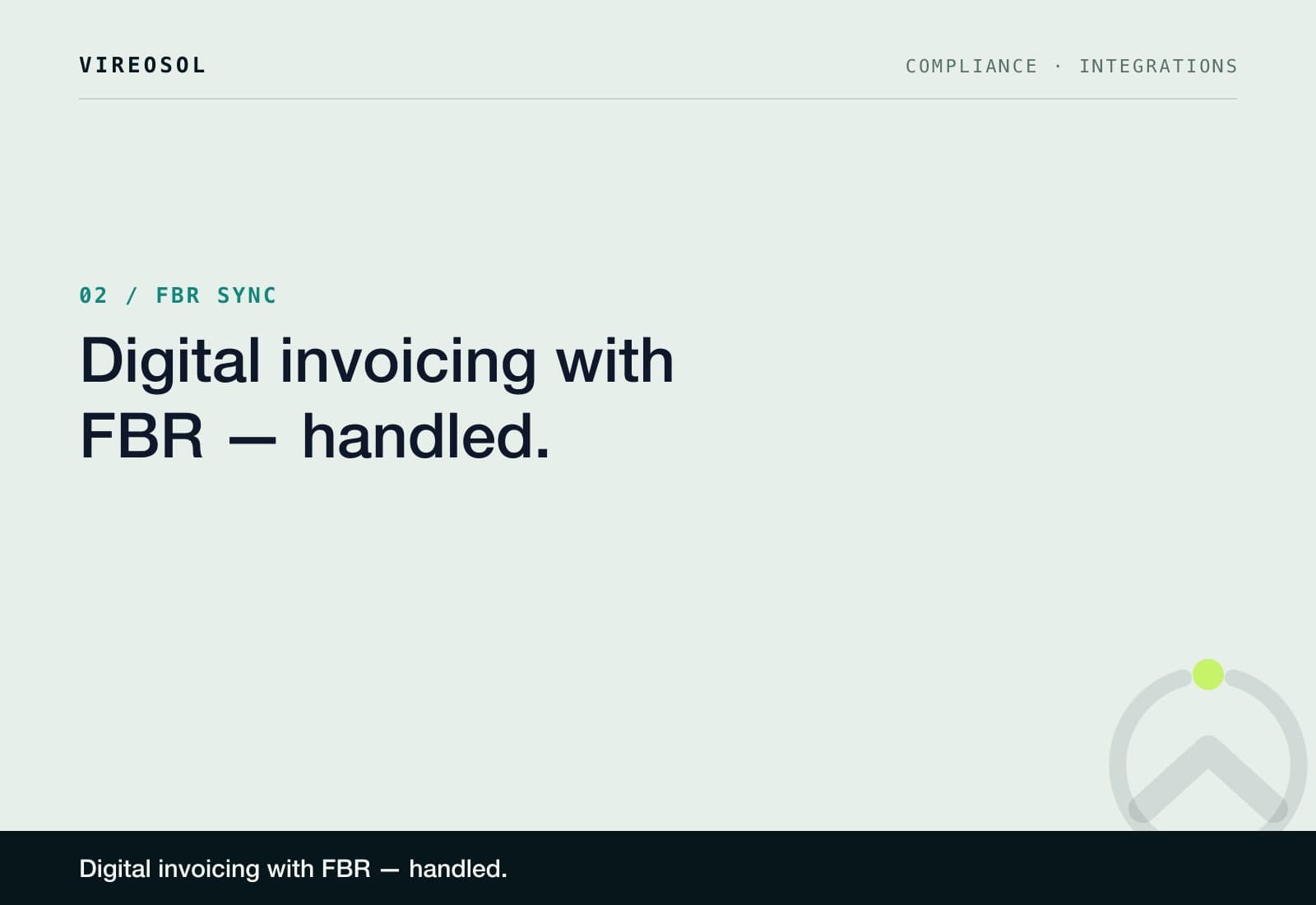 FBR Sync — Digital invoicing with FBR — handled.